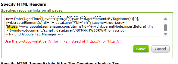 Example of website admin