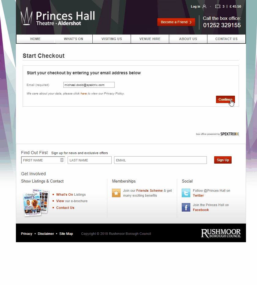 Express Checkout Flow Integrate With Spektrix